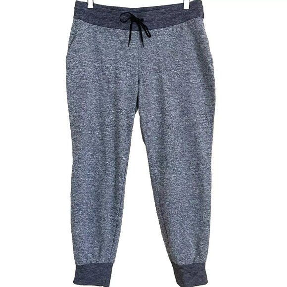 Athleta Flux Soft Stretch Jogger Pants Size Medium Petite Heather Gray Comfy - Picture 2 of 12